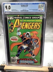 Avengers #196 CGC 9.0 1st First Appearance Taskmaster 1980 White Pages NEWSSTAND - Picture 1 of 2