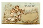 Victorian Trade Card Frank Cousin's Bee-Hive Salem Ma Essex St Kids Reading