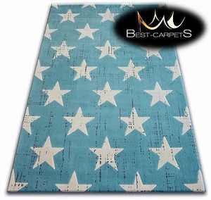 TRENDY Dicke Teppiche STYLISCHER MODERNER TEPPICH 'SCANDI' STERNE GÜNSTIG Carpet - Bild 1 von 1