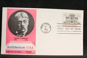 USPS FDC #1840 1980 15c Penn Academy American Architecture Spectrum ST607 - Picture 1 of 3