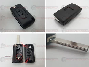 GUSCIO COVER CHIAVE PEUGEOT 207 307 407 CITROEN C2 C3 C4 C5 A 3 TASTI(B)(LSB) - Picture 1 of 1
