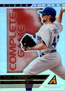 2013 Pinnacle Clear Vision Pitching Complete Game #6 R.A. Dickey - NM-MT