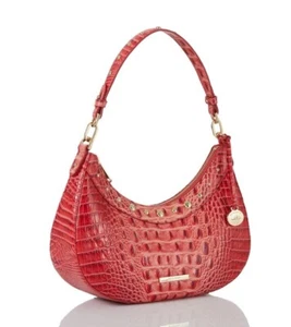 NEU 325 $ BRAHMIN kleine Bekka Cayenne Taos Schultertasche Halbmond Handtasche Handtasche - Bild 1 von 14