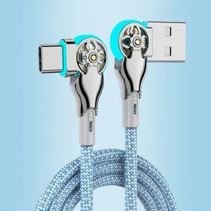 1PC Double bending rotary fast charging Type-C Universal Android Charging Cable - Picture 1 of 9