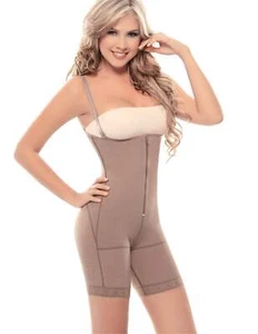 Siluet 1014 Postsurgical Slimming Braless Mid-Thigh Body Shaper - Picture 1 of 6