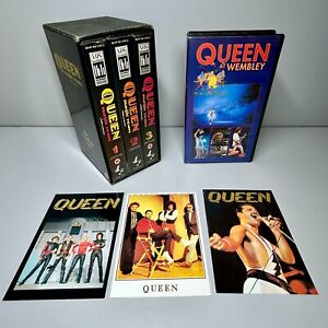 Vintage Queen VHS Music Video Tape Bundle x 4 inc. Magic Years Set & At Wembley