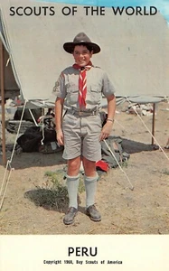 # B3860 BOY SCOUTS, POSTAL "SCOUTS OF THE WORLD", PERÚ - Imagen 1 de 2