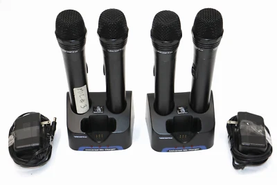 Vocopro UHF-5805 Professional Rechargeable 4-Channel UHF Wireless Microphones - Image 1 of 4