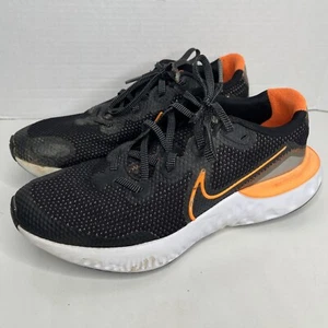 Nike Renew Run (GS) CT1430 001 Black/Total Orange-Chrome Kids Size 7Y - Picture 1 of 9