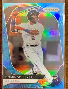 2020 PANINI PRIZM DOMINGO LEYBA ROOKIE CAROLINA BLUE PRIZM #10 DIAMONDBACKS