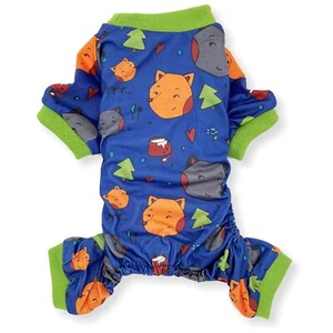 Dog Pajamas Jumpsuit COTTON Blend Pet Clothes for Small Medium Pet XXS XS S M L - Picture 1 of 12