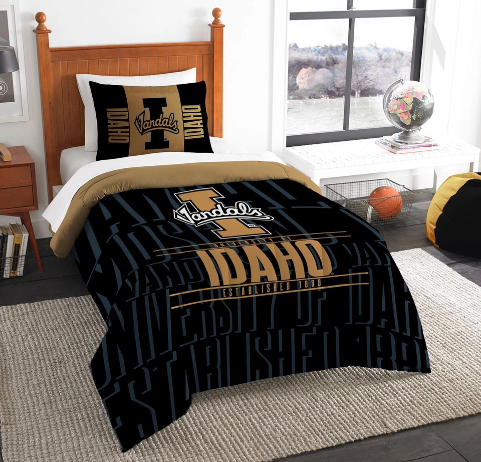 Juego de 2 fundas edredón ropa cama doble moderna Northwest Company Idaho Vandals Foto 1 de 4