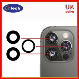 iPhone 11 Pro & 11 Pro Max Replacement Rear Back GLASS Camera Lens with Adhesive - Picture 1 of 2