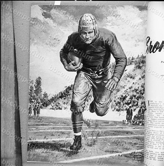 Negativo de marco medio Bronko Nagurski - Archivo Jim Rowe A992 Foto 1 de 1