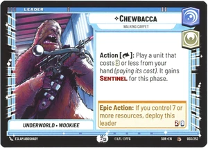 Chewbacca - Walking Carpet - Spark of Rebellion (SOR) - Star Wars Unlimited - Picture 1 of 1