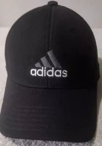ADIDAS CLIMALITE BLACK BASEBALL HAT SIZE L/XL #C118 90288 - Picture 1 of 7