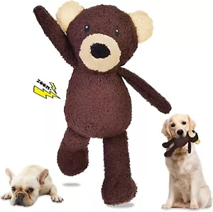 Squeaky Dog Toys for Large Dogs, Plush Dog Toys for Medium Dogs, Cute Bear Large - Picture 1 of 6