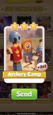 Coin Master Knights, Archery Camp Card (Fast Sending)