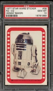 1977 Star Wars Sticker #38 R2-D2 PSA 10 - Bild 1 von 2