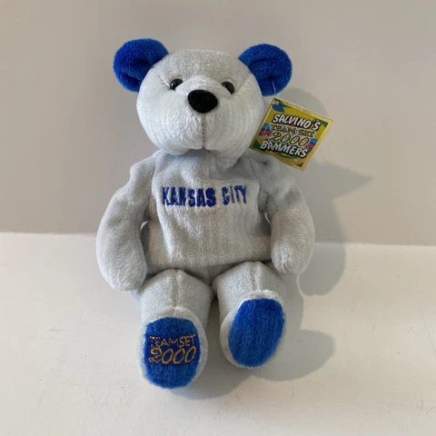 Carlos Beltran KC Salvino Bamm Beano's Beanie Bear #36 Tie Dye Plush NEW! Cover