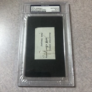 JACK DEMPSEY SIGNED PSA DNA AUTOGRAPH SLABBED AUTHENTIC AUTO - Picture 1 of 3
