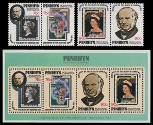 Penrhyn 1979 - Mi-Nr.o 120-123 & Block 13 ** - Estampillada sin montar o nunca montada - Marca por marca - Imagen 1 de 1