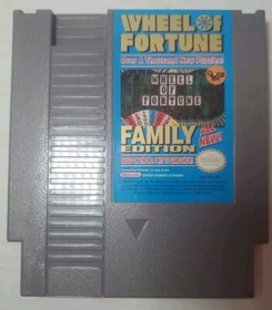 Wheel of Fortune - Family Edition (Nintendo Entertainment System, 1990) NES Game