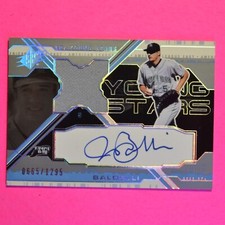 ROCCO BALDELLI 2003 U.D. SPx AUTO RELIC Future Stars Baseball Card #d/1295