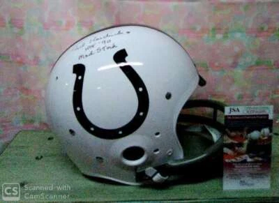 TED HENDRICKS SIGNED BALTIMORE COLTS "TK" HELMET HOF90 JSA "MAD STORK" - Image 1 of 3