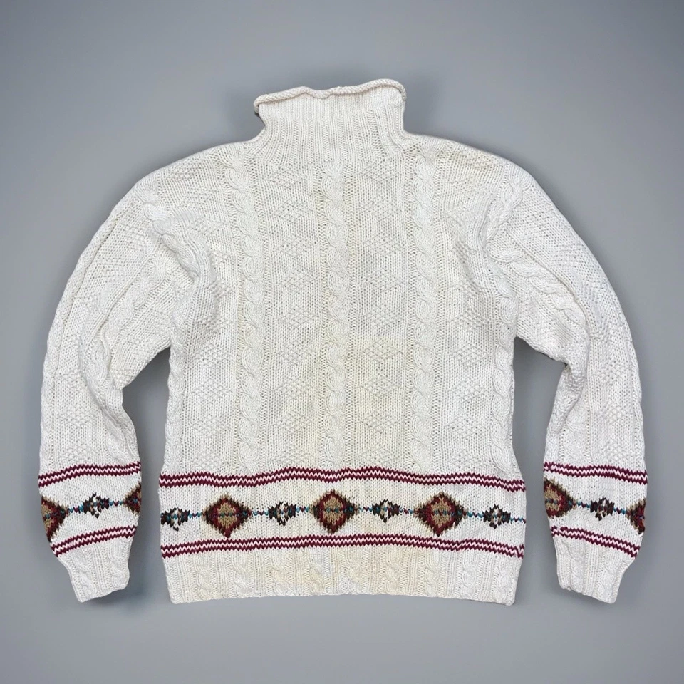 Vintage Native Aztec Sweater Women’s S Native American Hipster Hippie Sweatshirt - Image 1 of 4