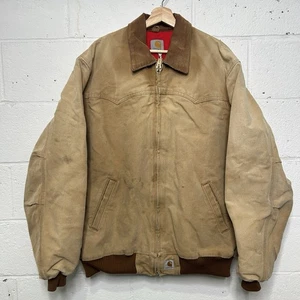 Chaqueta de Colección Carhartt Acolchada Santa Fe "Marrón" J13 BRN Para Hombre X-Grande Usada - Imagen 1 de 11
