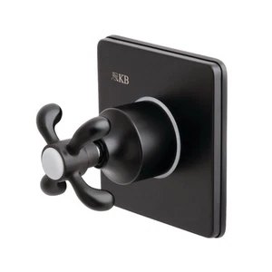 Kingston Brass KS304.TX Single Handle 3 Function Diverter Valve - Black - Picture 1 of 12