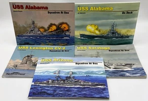 5 Geschwader (Signal) auf See Schlachtschiff Bücher Lexington Saratoga Alabama Arizona - Bild 1 von 23