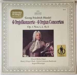 Vinyl LP Handel 4 Organ Concertos Op. 4 Archiv Produktion Gatefold 33RPM EX / EX - Picture 1 of 11