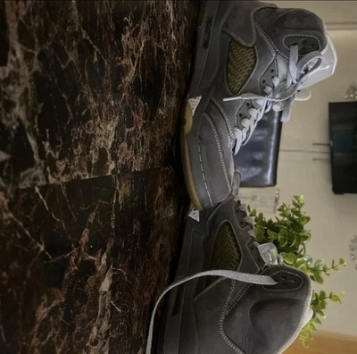 Air Jordan 5 Wolf серый размер 6,5 молодежный - Изображение 1 из 3