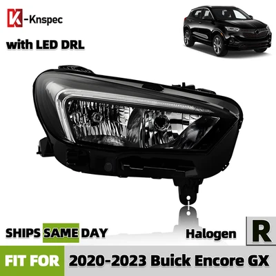 Halogen Headlight For 2020-2023 Buick Encore GX w/LED DRL w/Bulb Passenger Side Foto 1 de 4