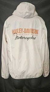 Cortavientos Harley Davidson mediana blanca para mujer - Imagen 1 de 10