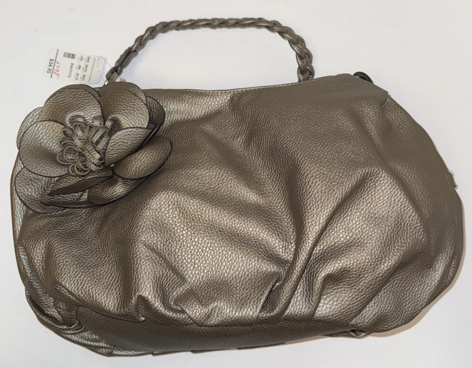 Christopher & Banks Cartera Bolso de Mano Bolso Grande Estilo Metálico 8865 Foto 1 de 3