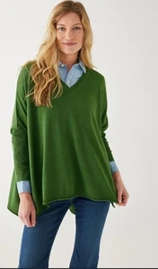 Mersea Womens Green Catalina Oversized lagenlook sweater one size fit all Preppy - Picture 1 of 8