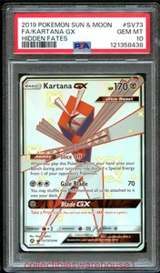 Pokemon Destinos Ocultos Kartana GX SV73 PSA 10 - Imagen 1 de 2