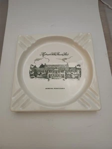 Cenicero grande vintage de cerámica Huntington Valley Country Club para golf Abington PA - Imagen 1 de 3