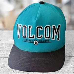Volcom EMBRACE CHANGE Spell Out Logo Hat Cap Snapback Vintage - Picture 1 of 4
