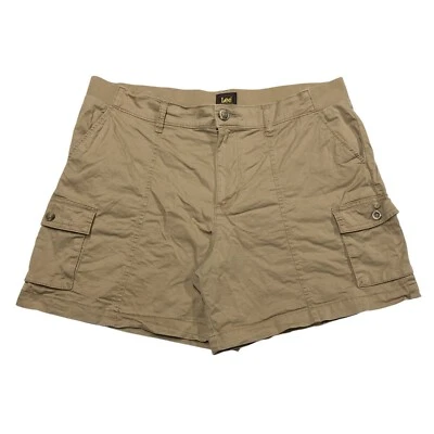 Pantalones cortos cargo Lee color tostado tiro alto para mujer talla 16 medianos  Foto 1 de 4