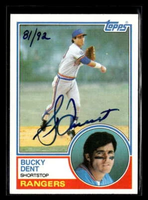 2004 Topps Originals Signature Edition Bucky Dent Auto /92 Rangers FX1215 - Image 1 of 2