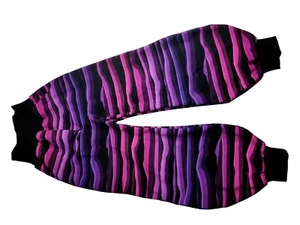 Damenpumphose French Terry schwarz lila wellen wave mit Taschen Futter - Bild 1 von 11