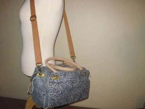 Schuler Sons Convertible Coated Canvas Footed Shoulder Handbag EUC - Picture 1 of 9