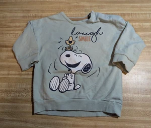 George Baby Girl Size 6-9 Months Cotton Blend Snoopy & Woodstock Sweatshirt - Picture 1 of 1