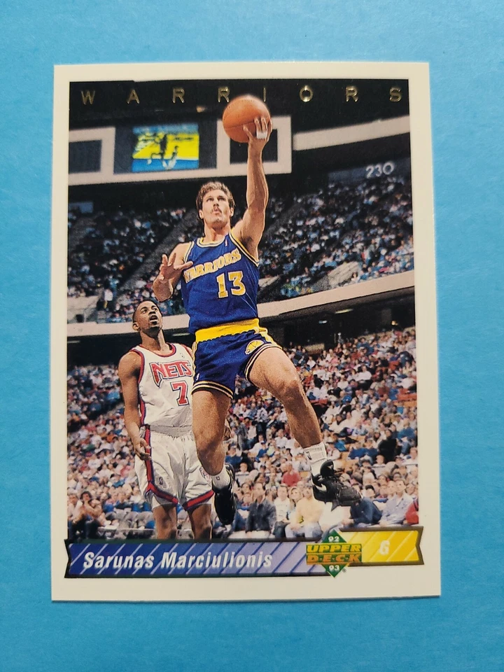 SARUNAS MARCIULIONIS 1992-93 UPPER DECK BASKETBALL CARD # 249 E9422 - Image 1 of 1