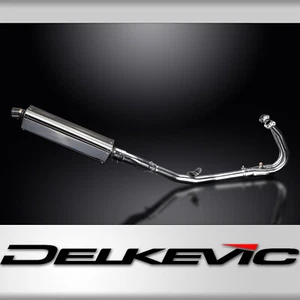 Kawasaki Ninja 400 18-23 Delkevic Full Exhaust 2-1 17" Stainless TriOval Muffler - Picture 1 of 5