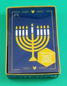 Juego de etiquetas de regalo de Hanukkah de Disney nuevo en paquete 16 etiquetas de regalo de vacaciones   - Imagen 1 de 4